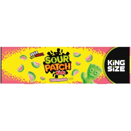 Sour Patch Fat Free Watermelon Soft Candy 3.4 Oz. Bags, PK144